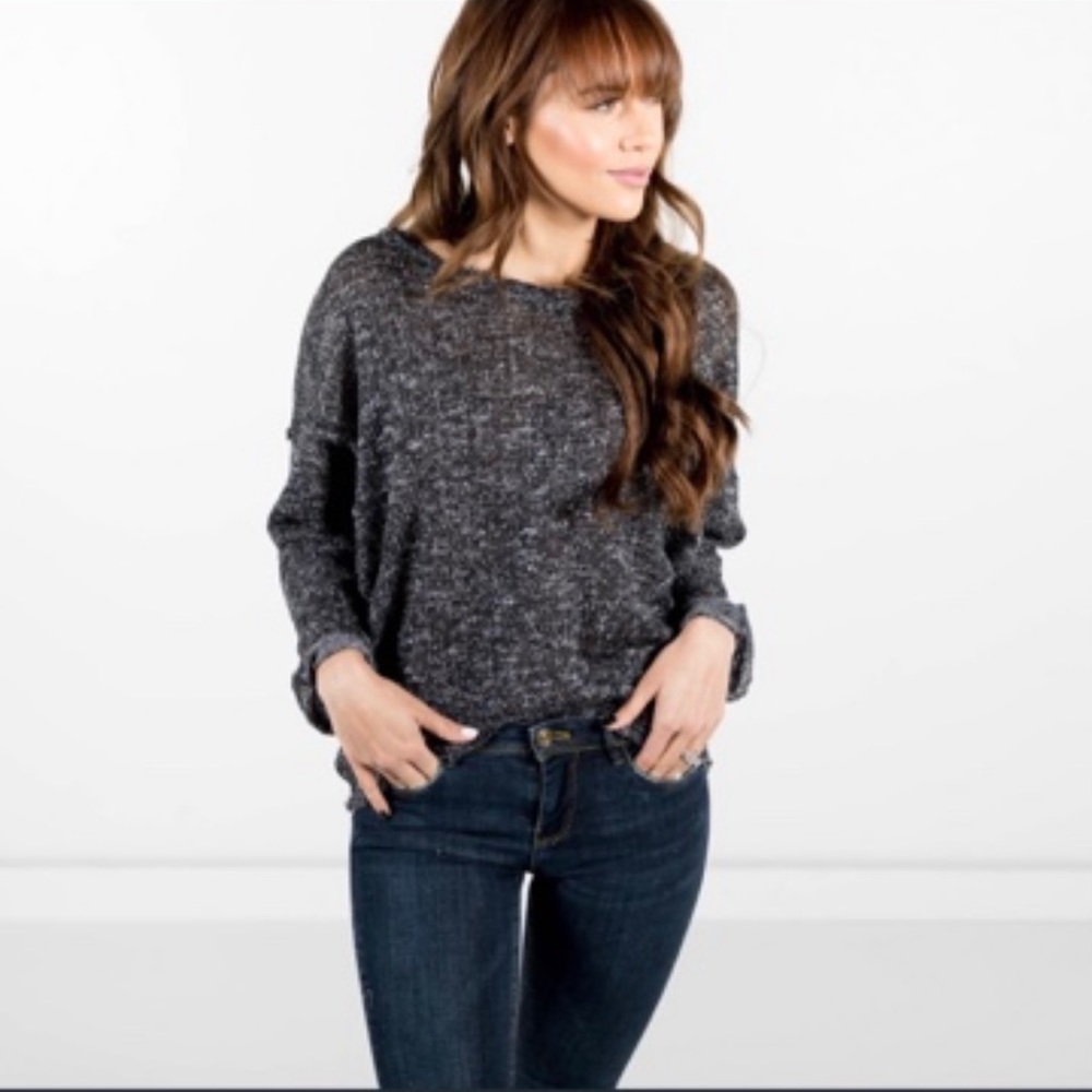 Stevie Hender Becca Sweater in Charcoal